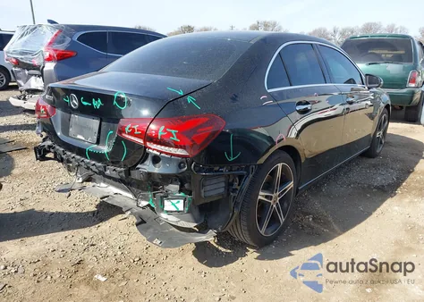 2019 Mercedes-Benz A 220 из США, поврежденный, VIN WDD3G4EB5KW017182